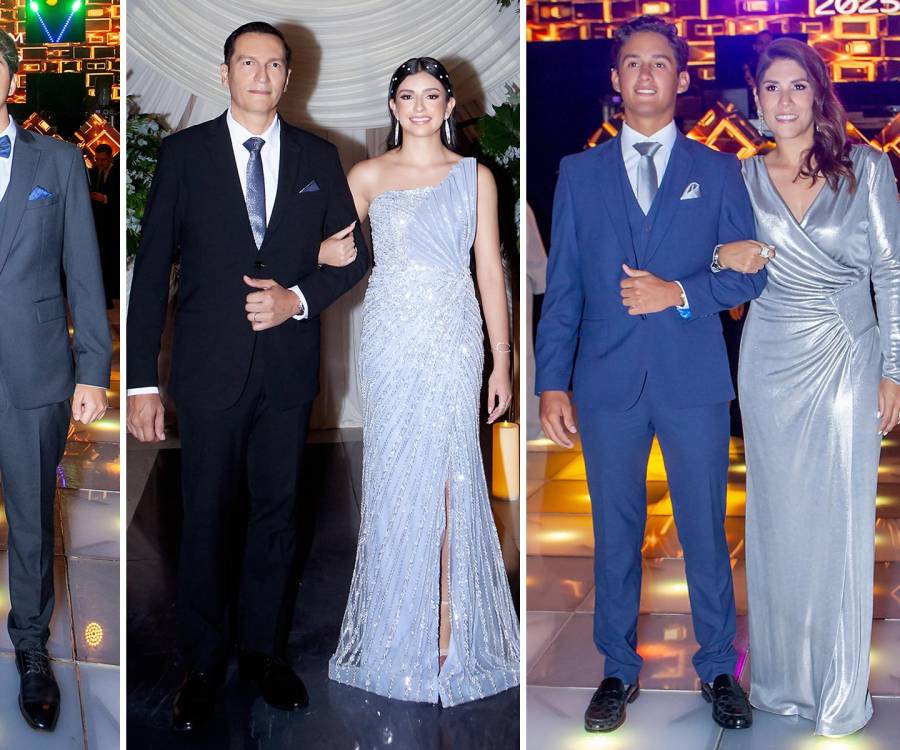 La alegría de ver a sus hijos culminar la secundaria fue el mejor motivo para celebrar durante una elegante noche en el salón Napoleón del Copantl Convention Center. El programa inició con el esperado desfile. En el lobby, se instaló una cabina telefónica inglesa, un fondo con la emblemática imagen del Big Ben y un vehículo Corvette Stingray de 1980, creando un ambiente sofisticado y lleno de estilo.