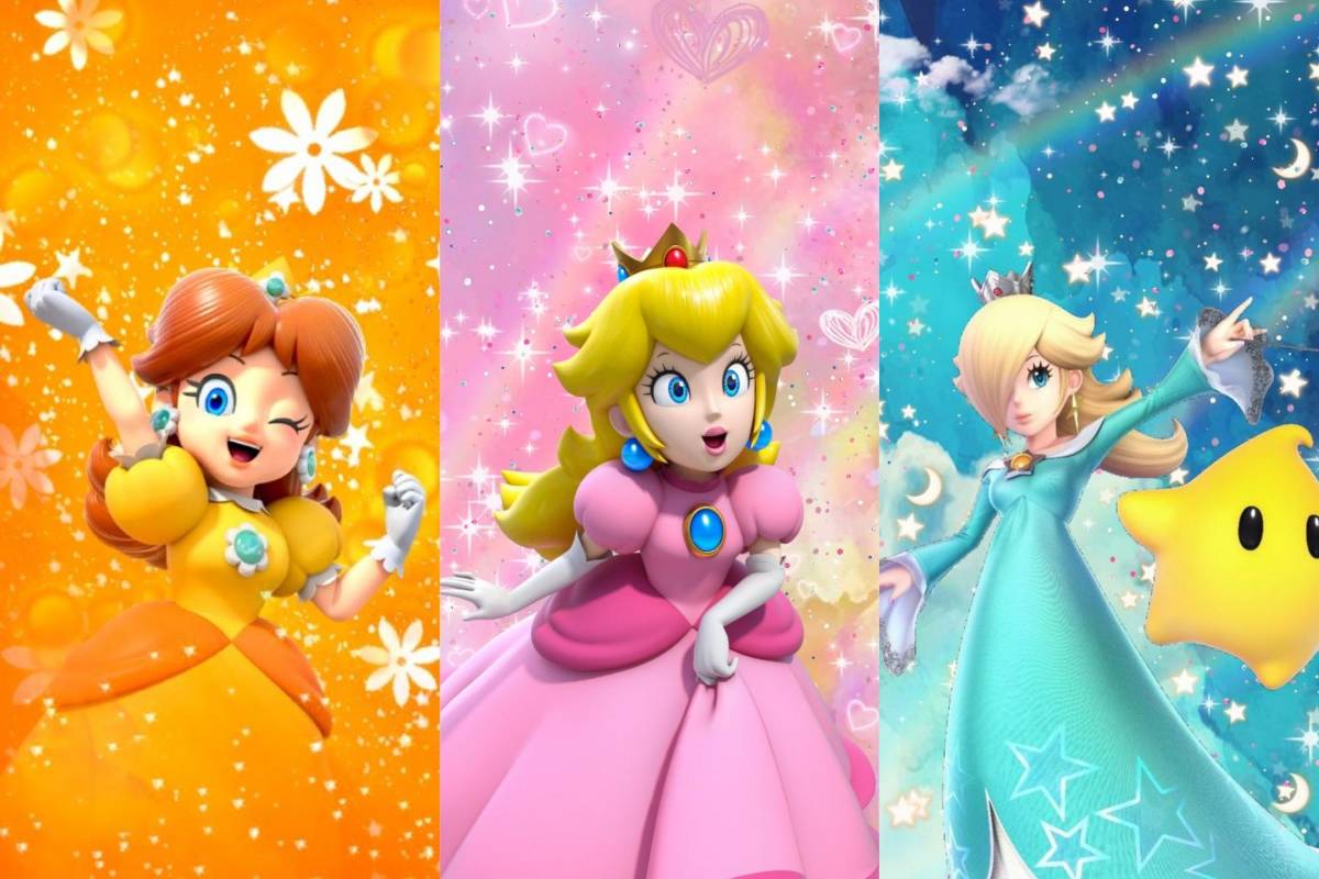 Princesas del Reino Champiñón: El Glamour de Peach, Daisy y Rosalina