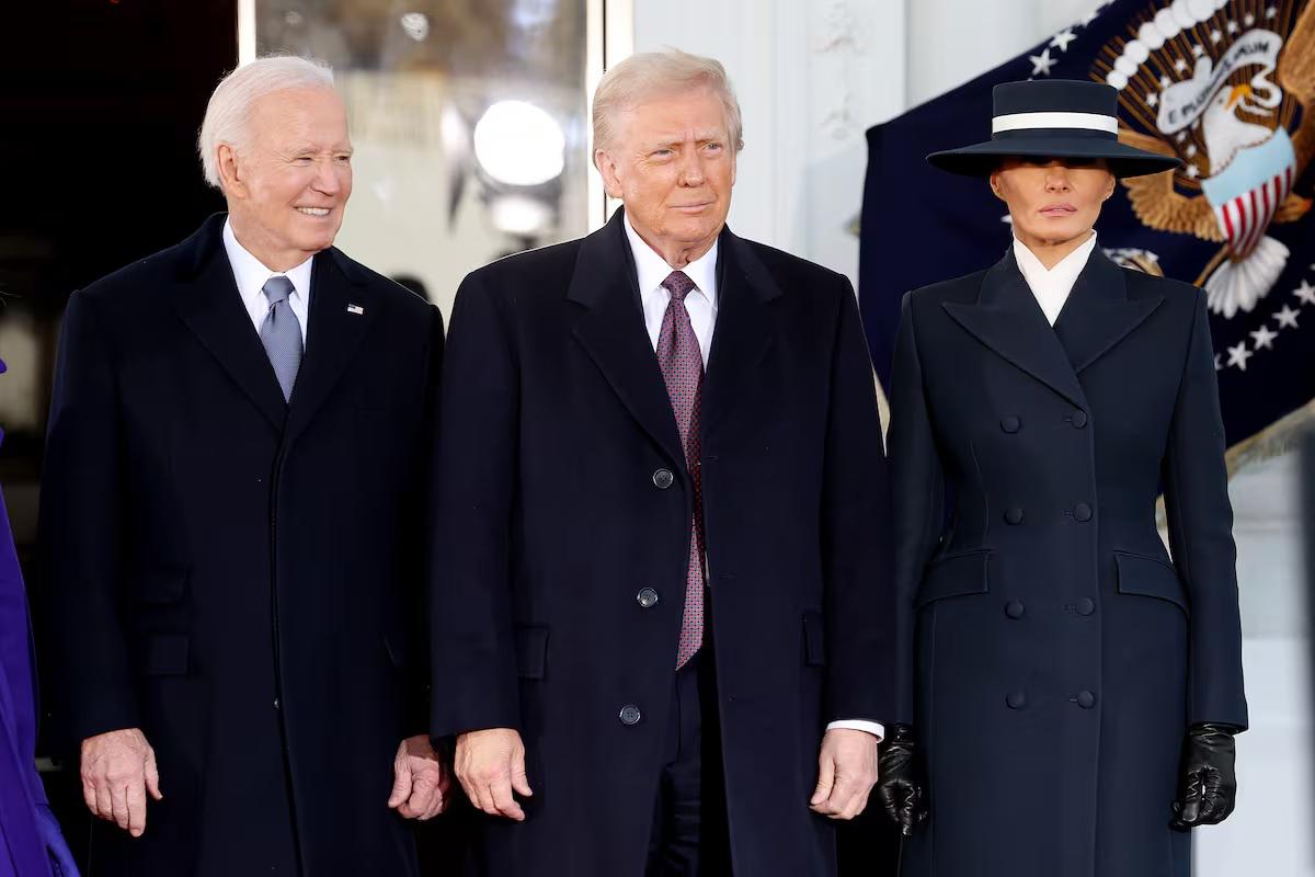 Joe Biden, Donald Trump y Melania Trump