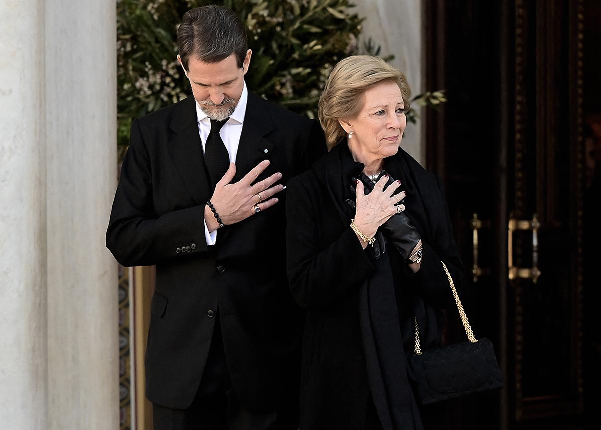 Pablo de Grecia con su madre, Anne Marie