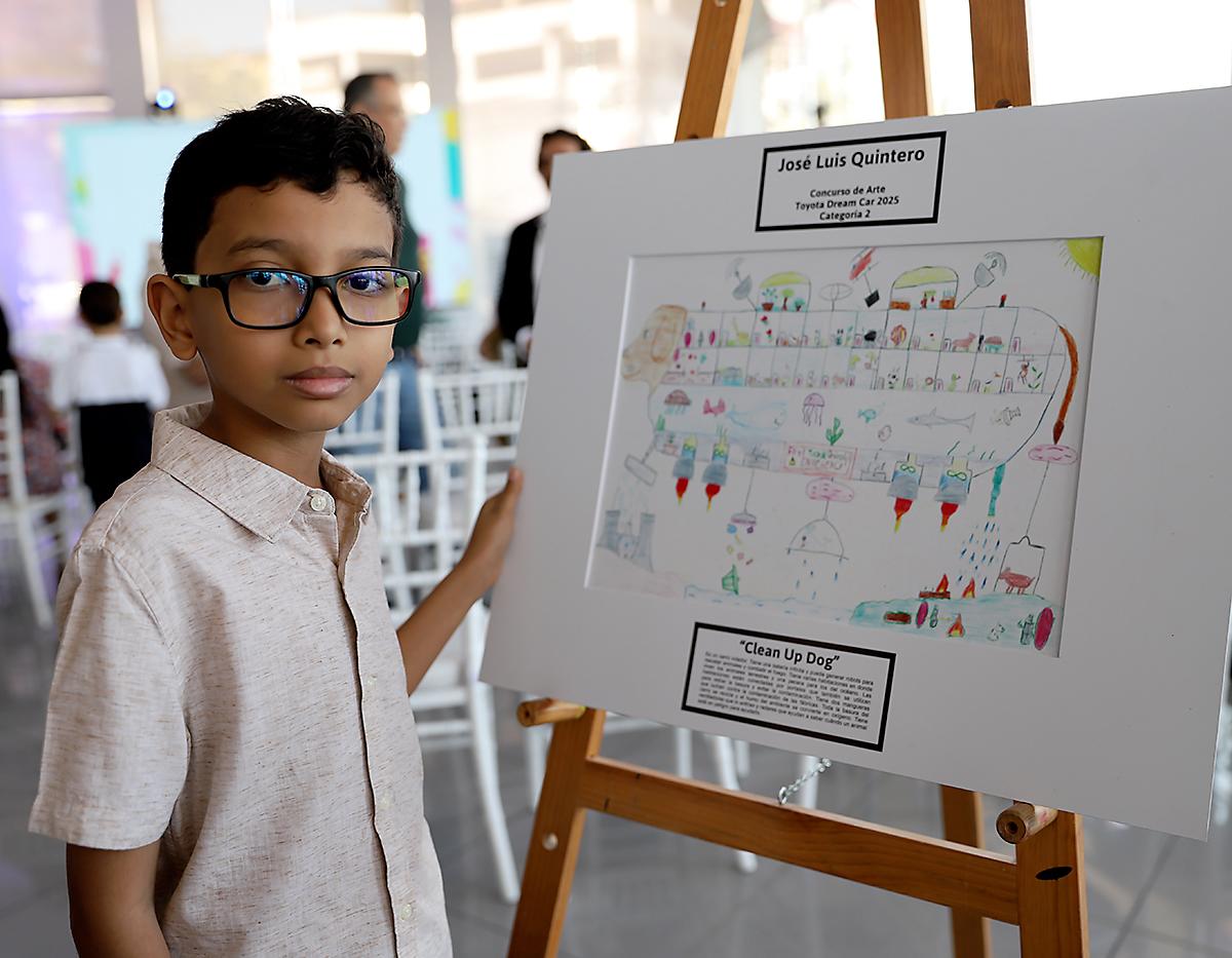 El concurso de arte “Toyota Dream Car” premia la imaginación futurista y el talento de la niñez hondureña