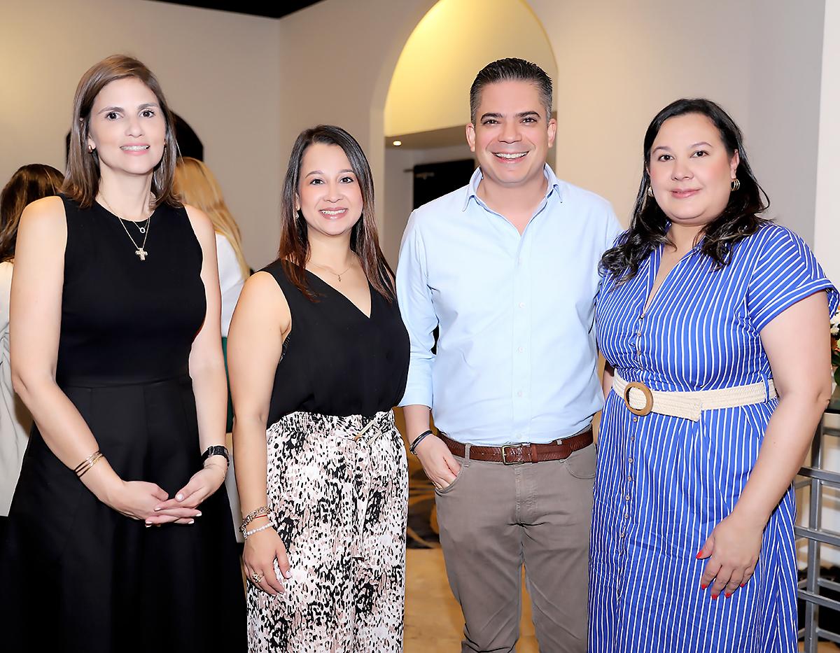 Pamela Cruz, Lila Fúnez, Alex Díaz Del Valle y Blanca Ramírez. 