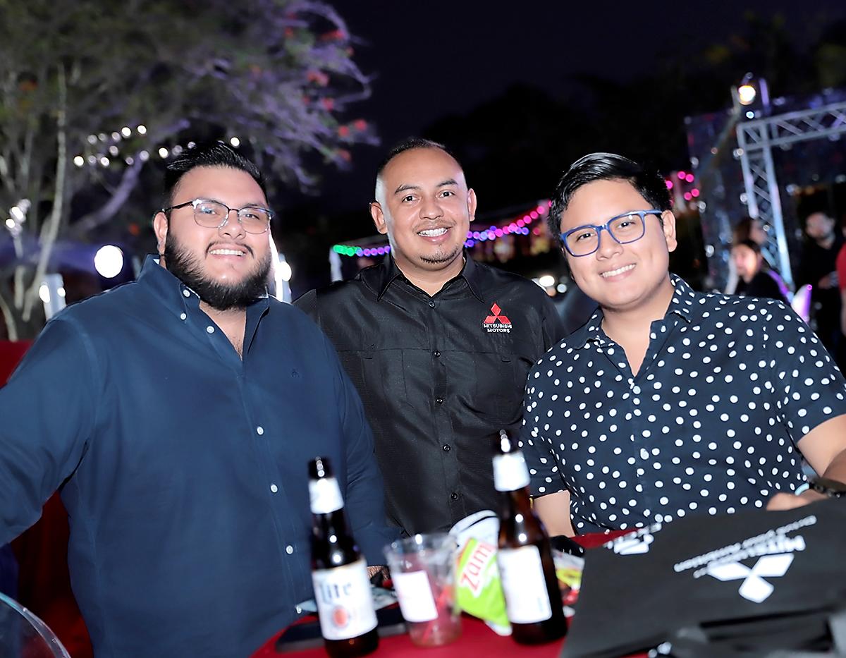 Freddy Jaramillo, Carlos López y Jean Jaramillo. 