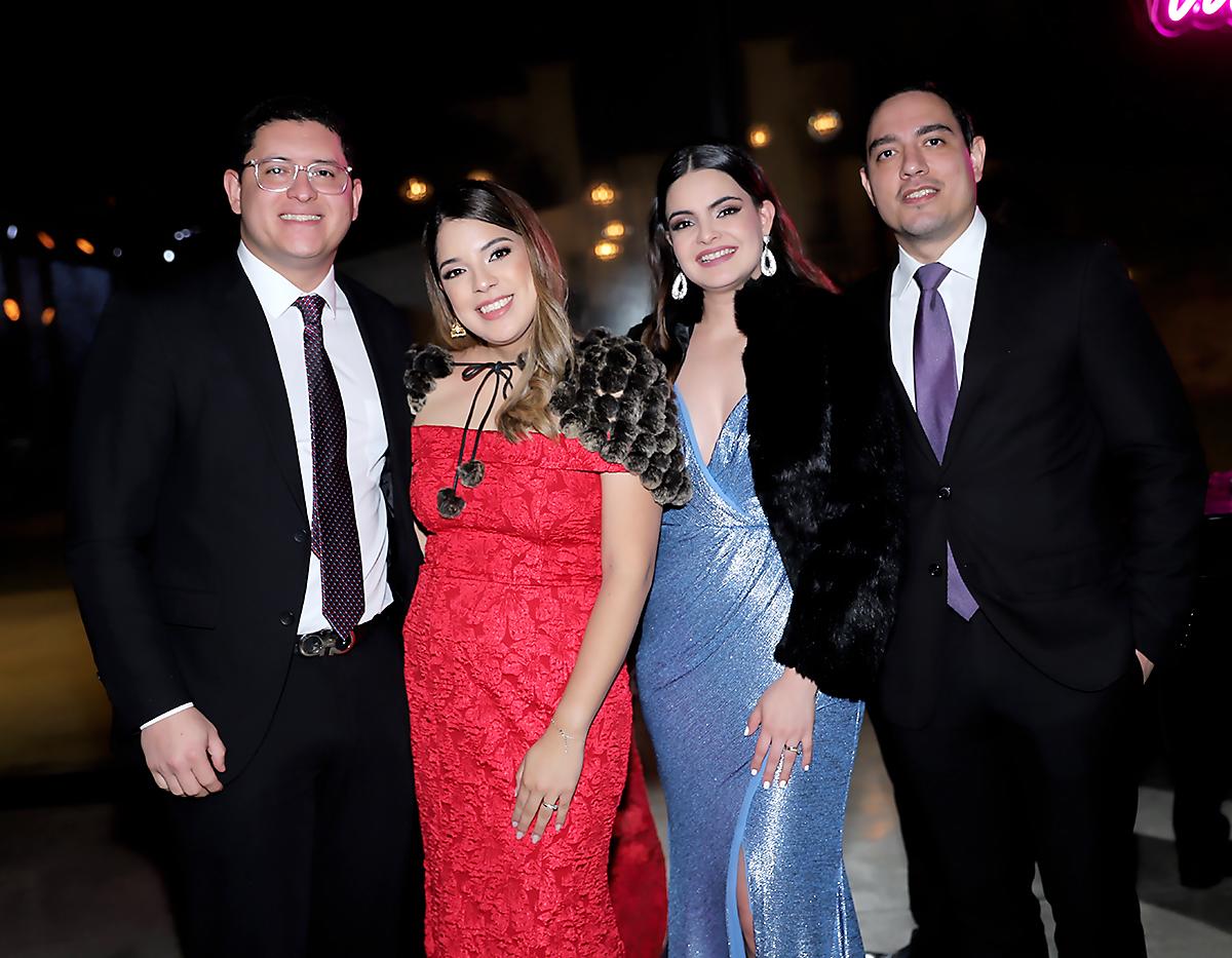 Marco y María José Varela, Daniela y Ricardo Figueroa