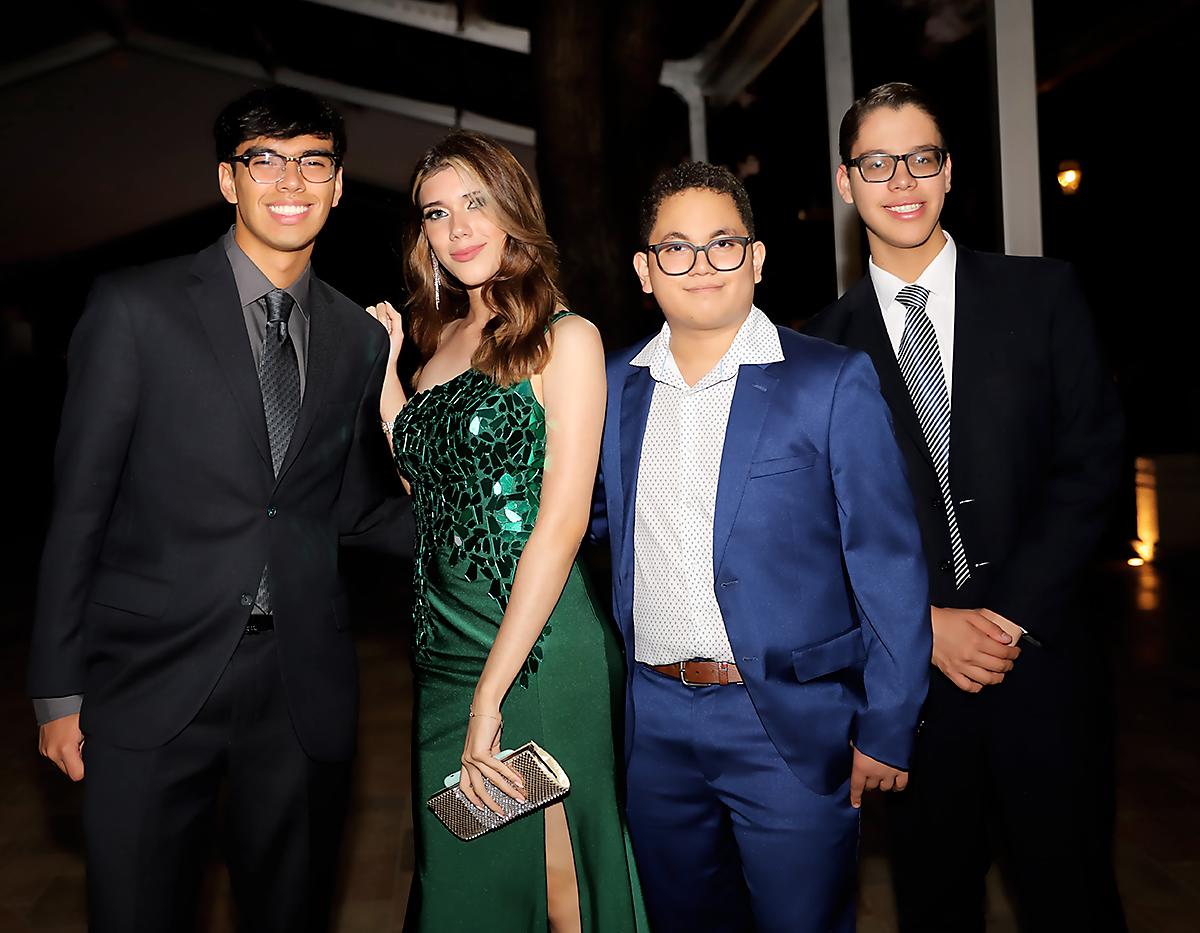 Gustavo Napky, Ana Lucía Cruz, Marco Figueroa y Diego Zepeda