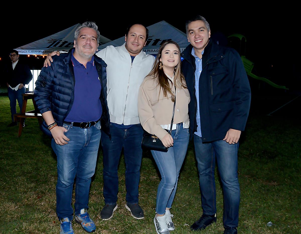 Manuel Aguirre, Arturo Corrales, Andrea Bobadilla y Luis Membreño.