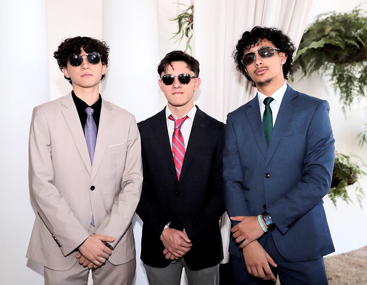 Patrick Muñoz, Diego Vega y Víctor Ordóñez.