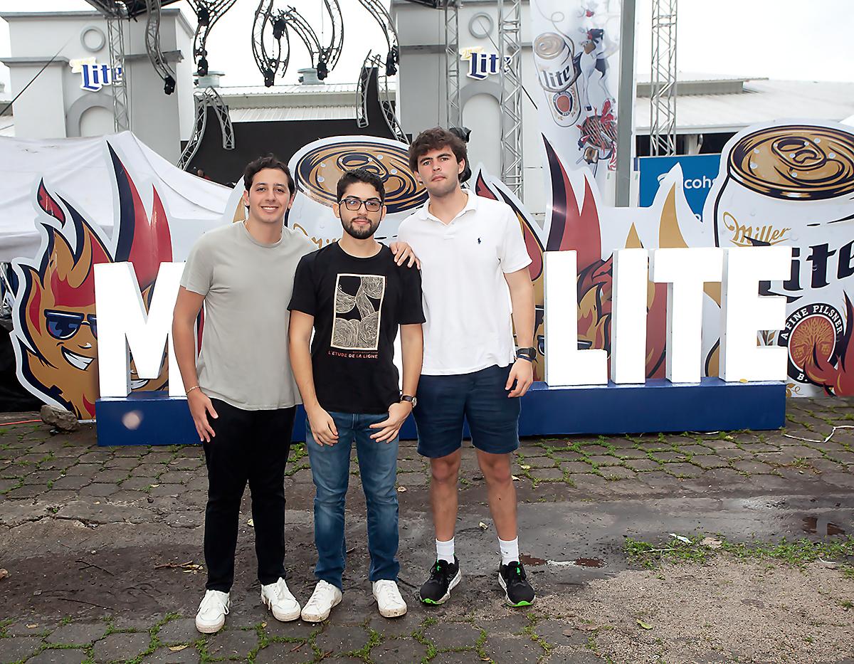 Anuar Misleh, Carlos Andrés Larios y Gustavo Arguello.