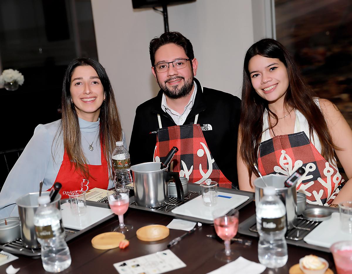 Francesca García, Antonio Núñez y Alejadra Figueroa