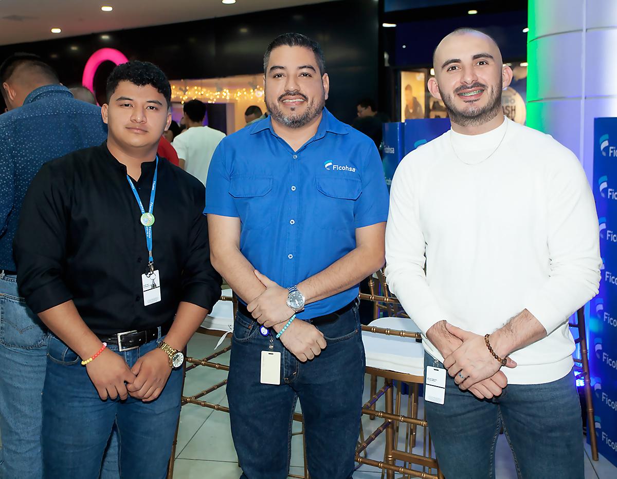 Axel Rodríguez, Marlon Rivera y Jairo Pineda