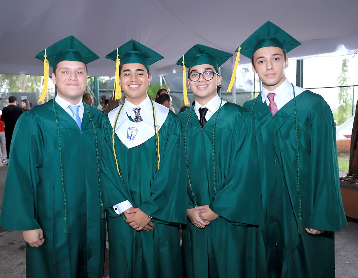 Diego Martínez, Sebastián Pavón, Olman Galo y Daniel Girón.