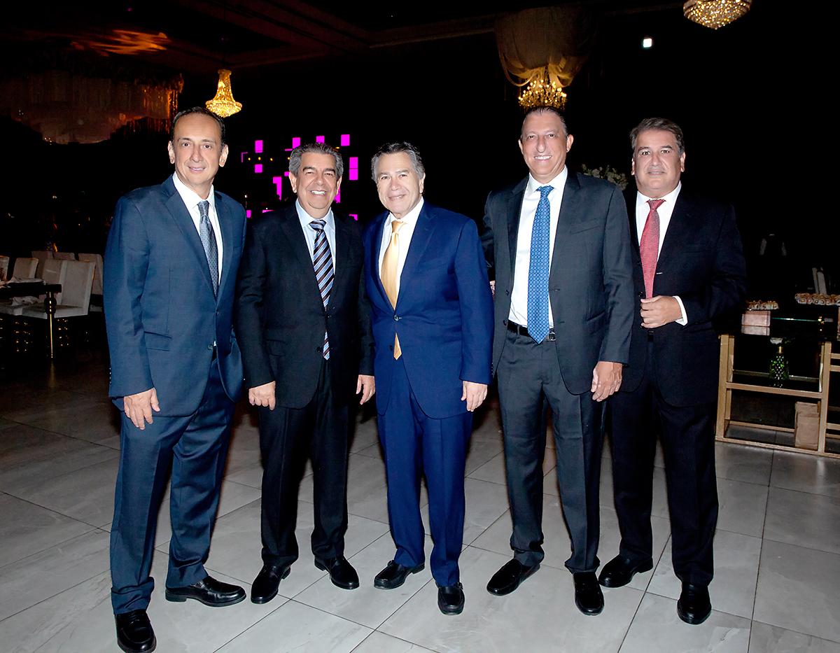 Allán y Emil Hawit, Ronaldo Handal, Pablo Rishmawy y Antonio Garza.
