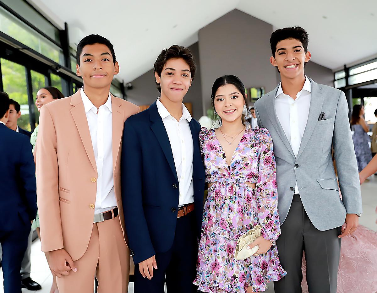 Edwin Salgado, Joel López, Ana Martínez y Raul Vásquez