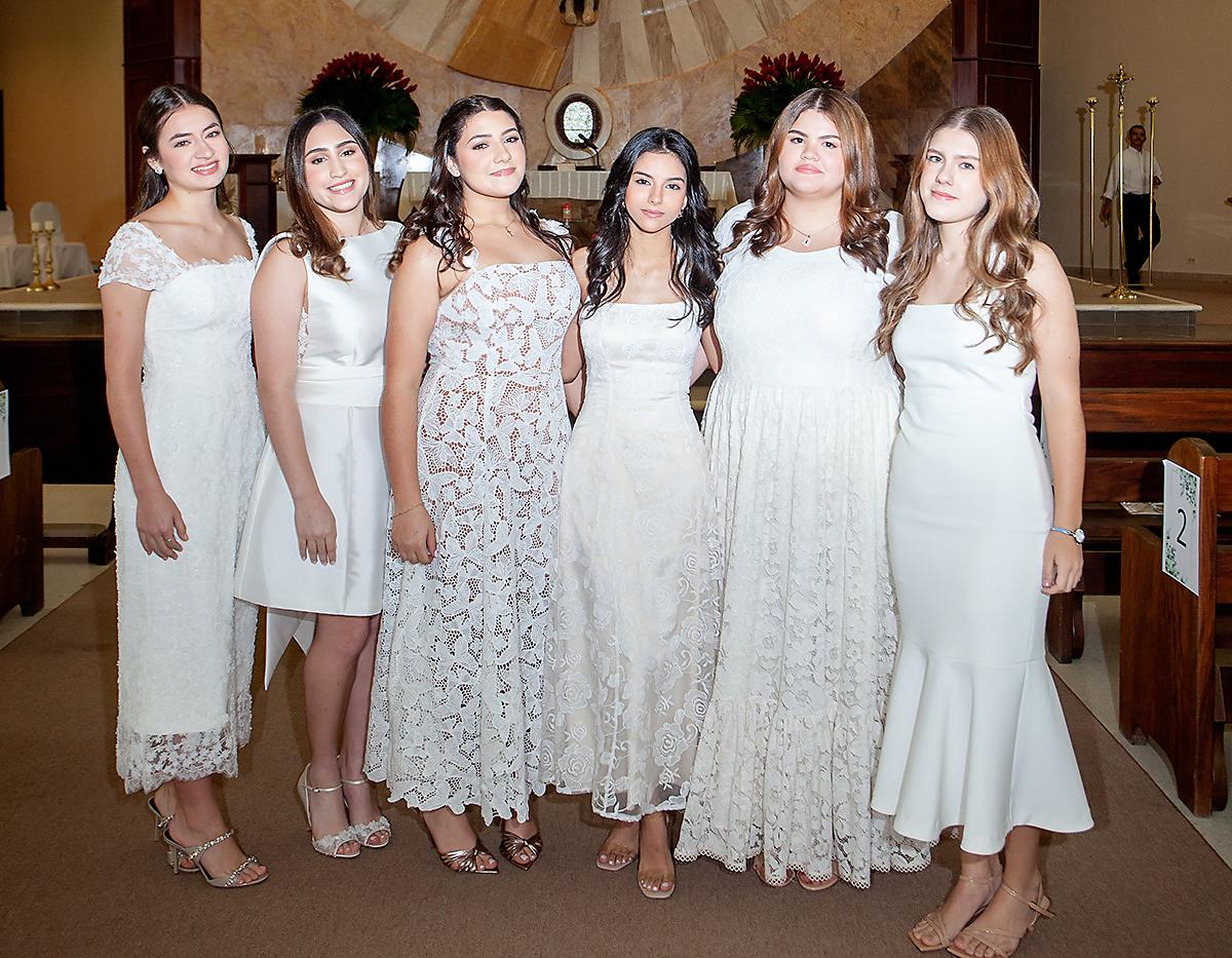 Sonia Larach, Ariana Marie Membreño, Diana Ghawi, Soad Faraj, Valentina Gámez y Arianna Montessi.