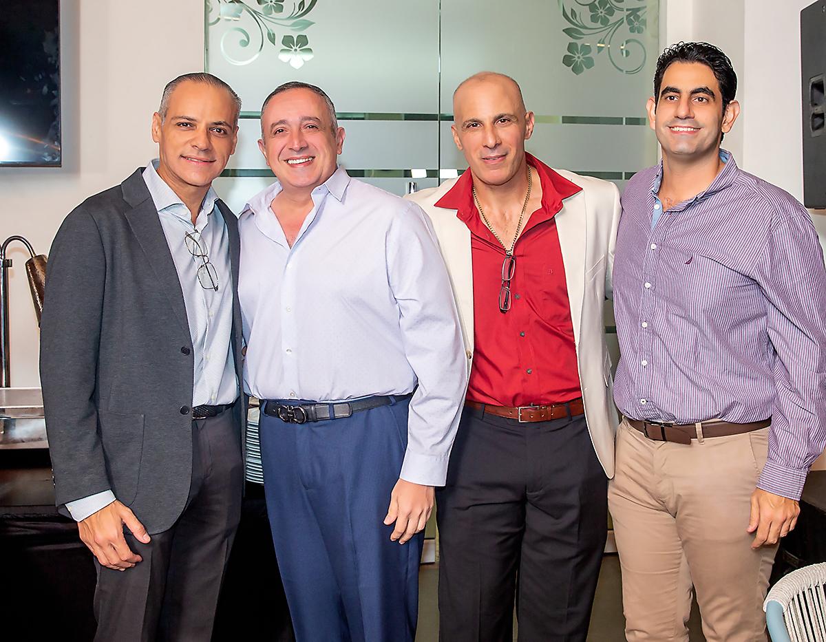 José Boadla, Alex Canahuati, Jacobo Canahuati y Fernando Siwady.
