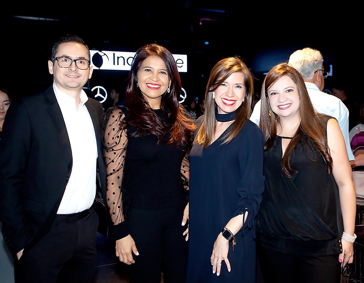 Aldo Pecorele, Jenny Orellana, Ruby Espinal y Gigi Errazuriz.