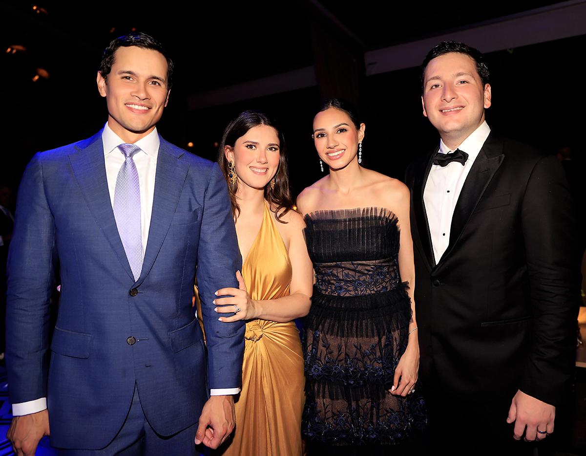 Gabrielle Dabdoub, Ricardo Vásquez, Jaime Rosenthal e Irene Bendaña