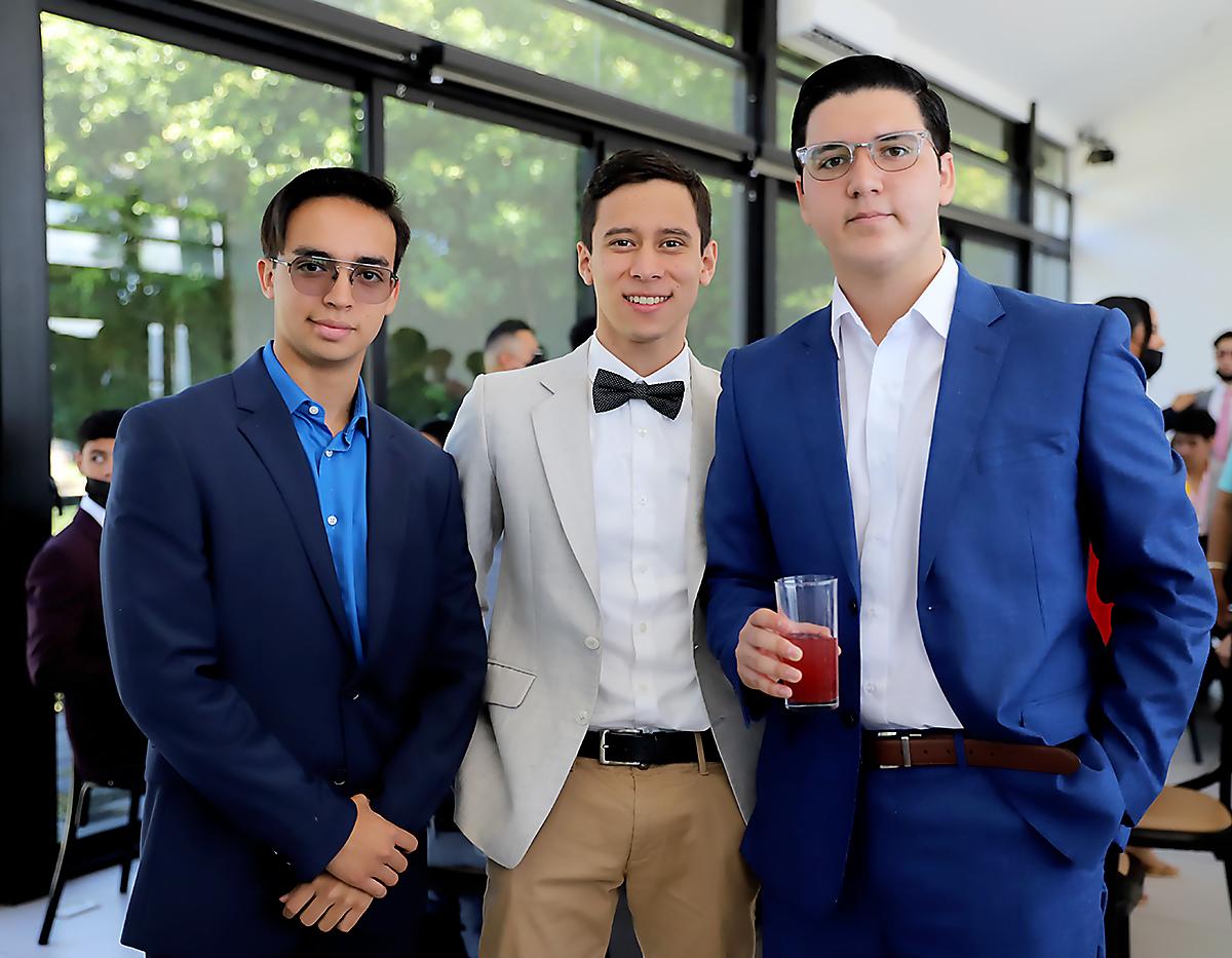Fernando Farias, José Obando y Carlos Núñez