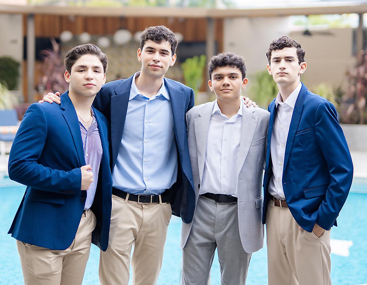Gerardo Leiva, Joaquín Arguello, José Daniel Caraccioli y Daniel Matute.