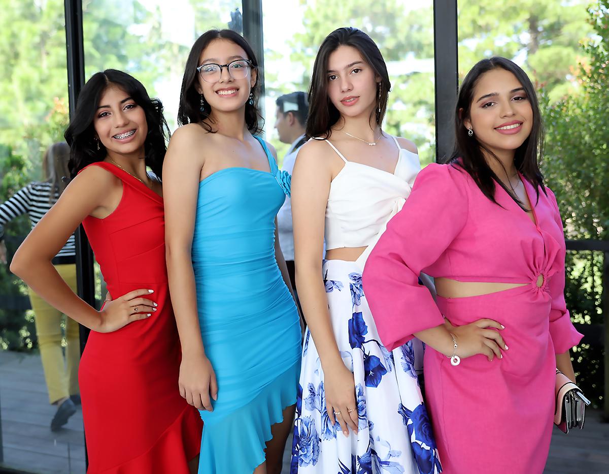 Maya Pacheco, Avril Velásquez, Lia Rodas, y Ivanna Romero
