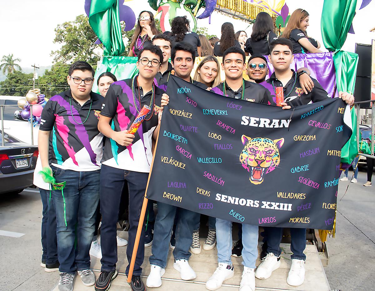 Sebastián Iraheta, Samuel Laguna, Elías Hasbun, Isabella Deras, Diego Ardón, Ángel Garcia y David Medina.