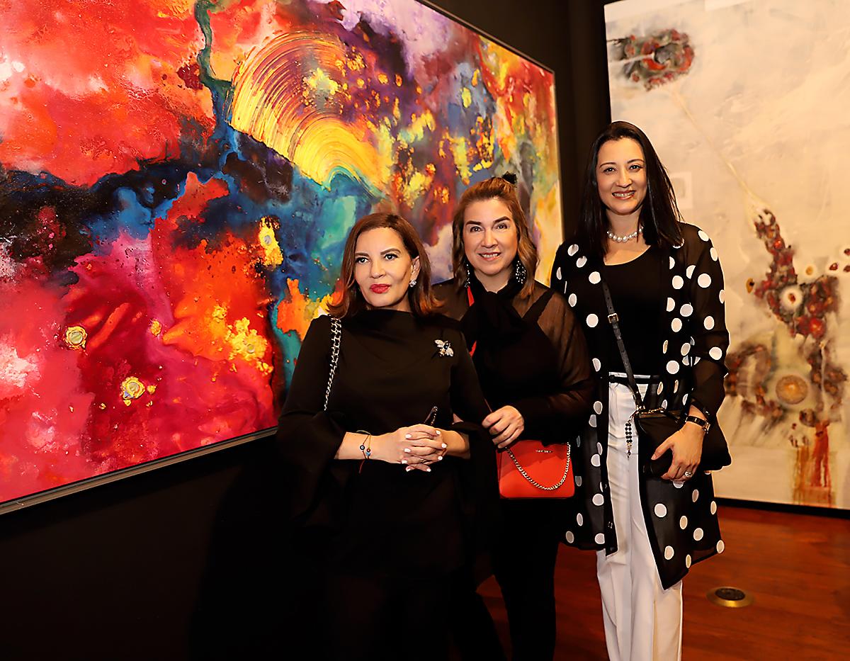 Blana Bendeck, Goye Corrales y Marisol de Pierrefeu.