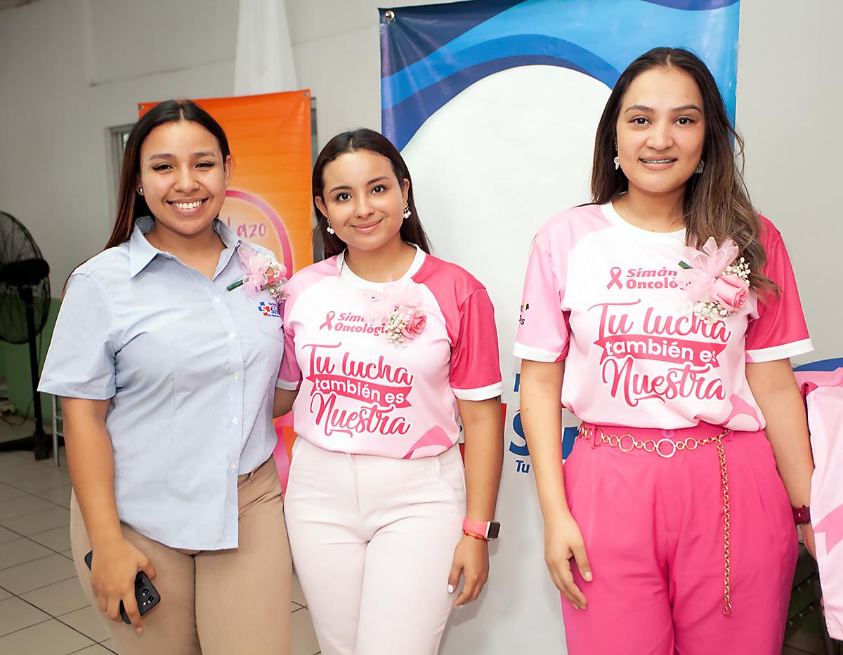 Paola Berrios, Kelly Moya y Merary Morales de Farsiman.