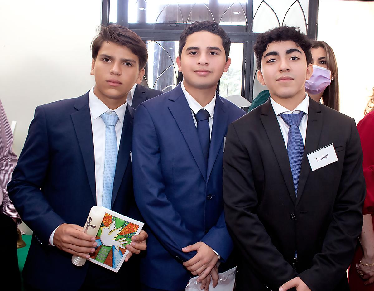 Víctor Perello, Emil Medina y Daniel Martínez.