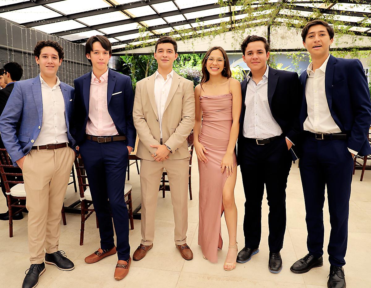 Jorge Rodríguez, José Gabriel Keeham, Allan Castellanos, Linda Rodríguez, Josemaria Martinez y Luis Javier Midence