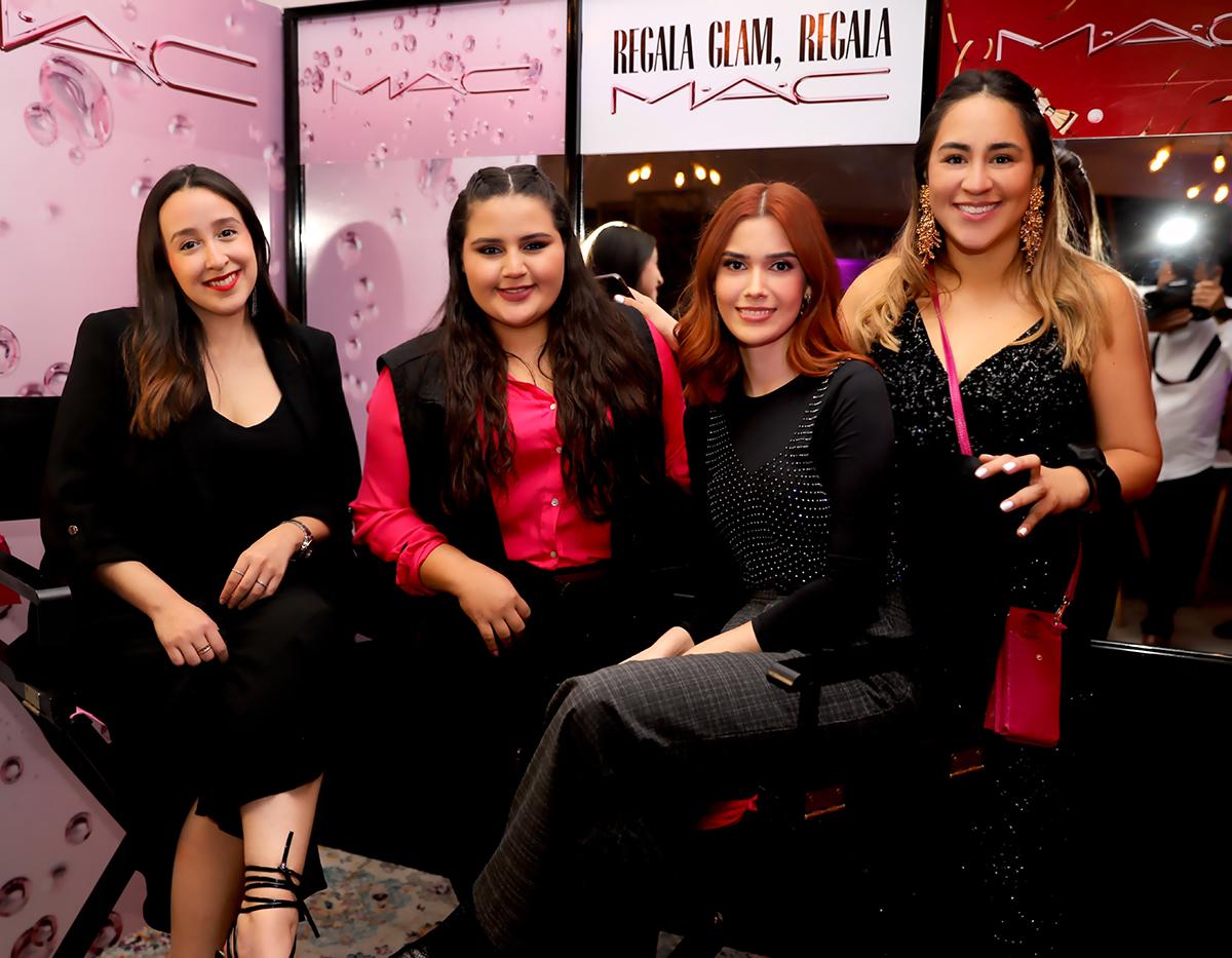 Marcela del Cid, Alejandro Cansino, Naomi Paz y Lucía García