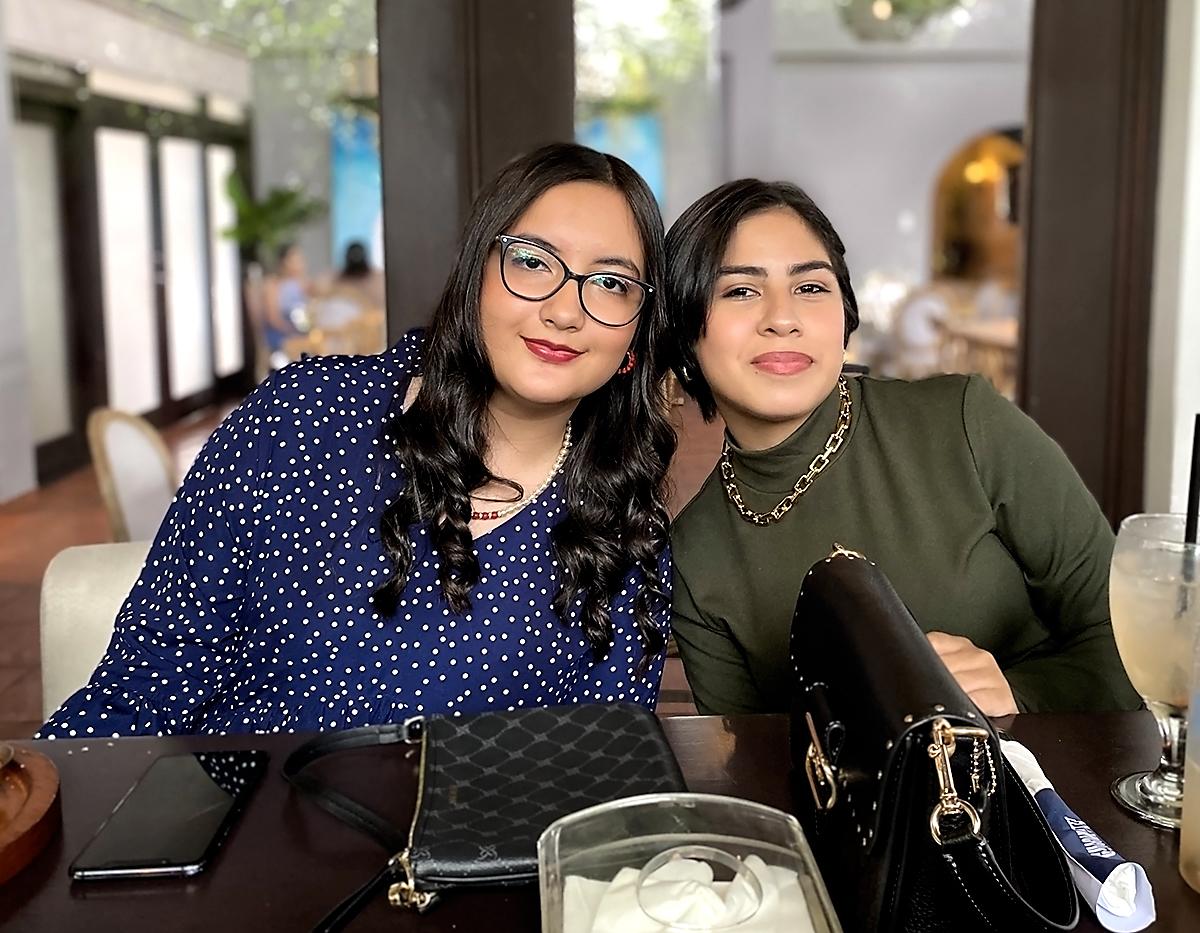 Daniela Espinal y Alhy Turcios.