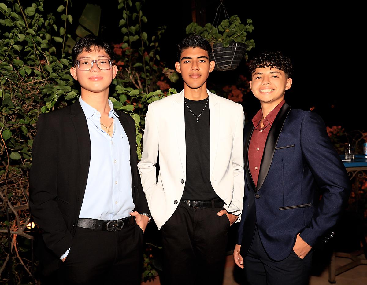Ricardo Pastrana, Enry Rodríguez y Luis Mejía.