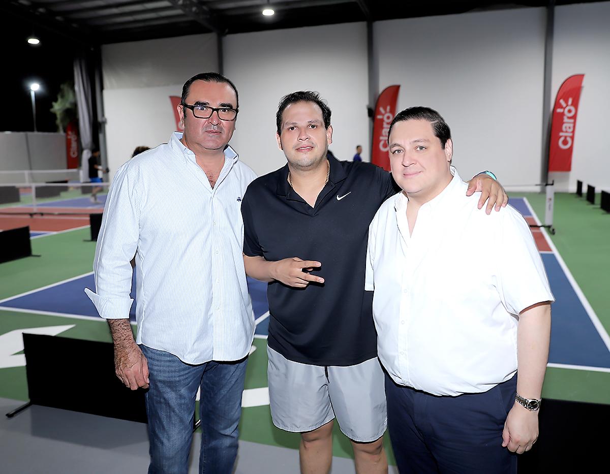 Franklin Vilorio, Melvin Cerrato y Juan Freije.