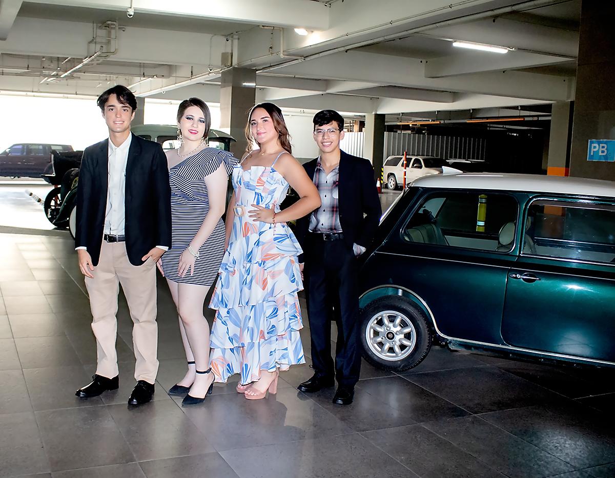 Navil Chahín, Flor Paz, Alessa Rodríguez y José Luis Alvarado 