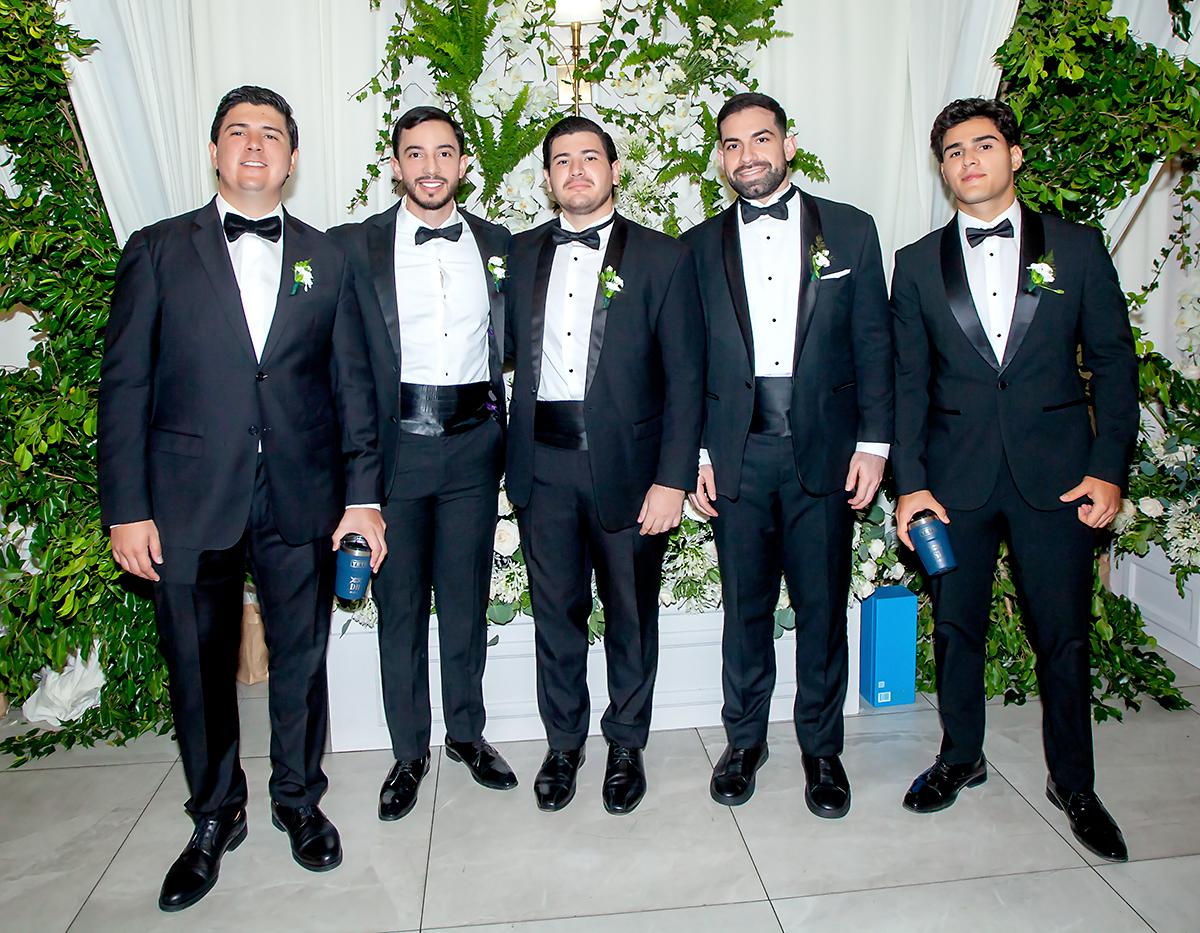 Alejandro Avelar, Elias Canahuati, Daniel Bueso, Mateo Yibrin y Stephano Fuschich.