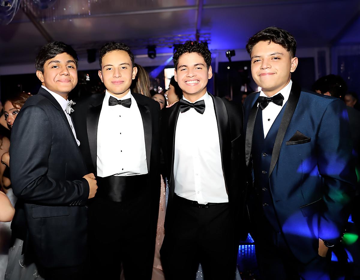 José Ordóñez, José Turcios, Elías López y Hugo Godoy