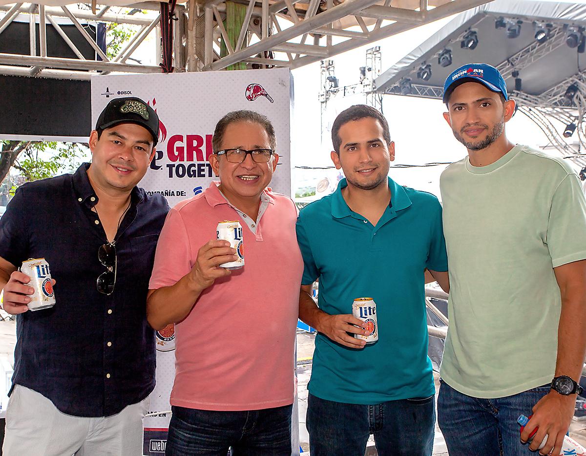 Iván García, Carlos Casco, Mario Castillo y Carlos AndrésCasco.