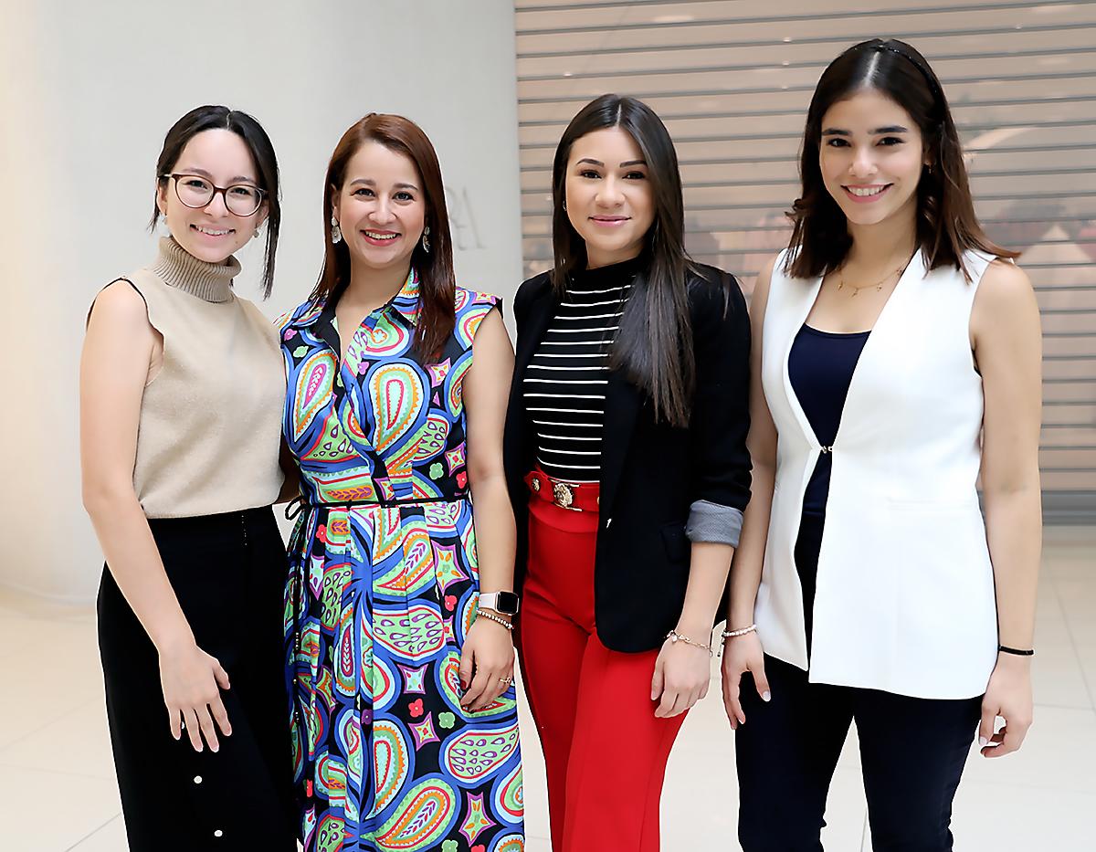Andrea Hernández, Lila Fúnez, Valerya Sierra y Camila García