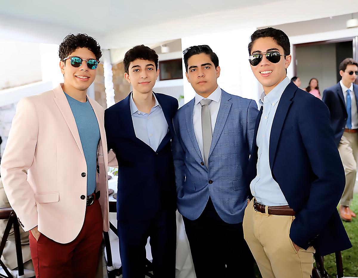 Danilo Velásquez, Jorge Acosta, Héctor Rodríguez y Gustavo Zuniga