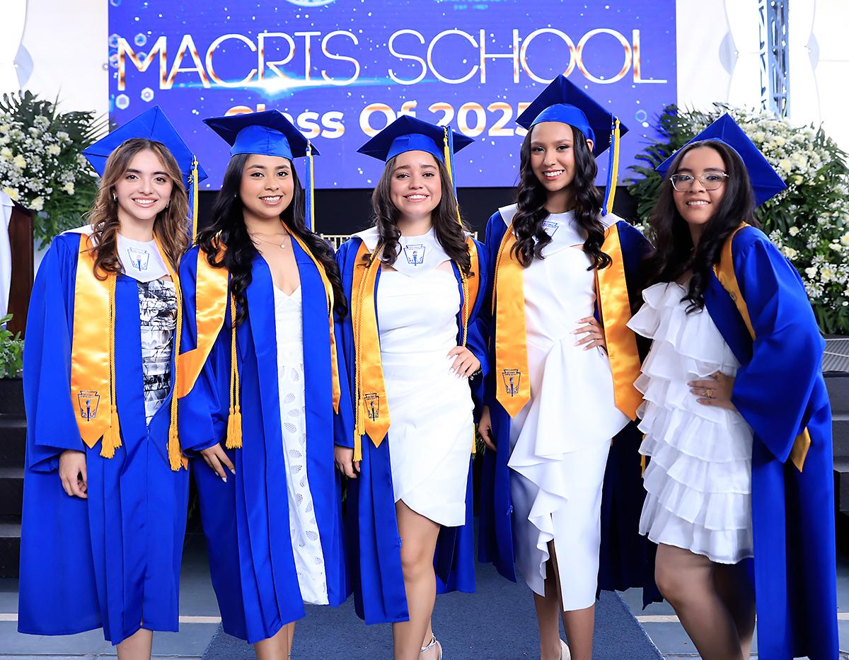 Monsterrat Cruz, Brittany Castejón, Giselle Montalván, Marcela Vásquez y Monserrat Maradiaga