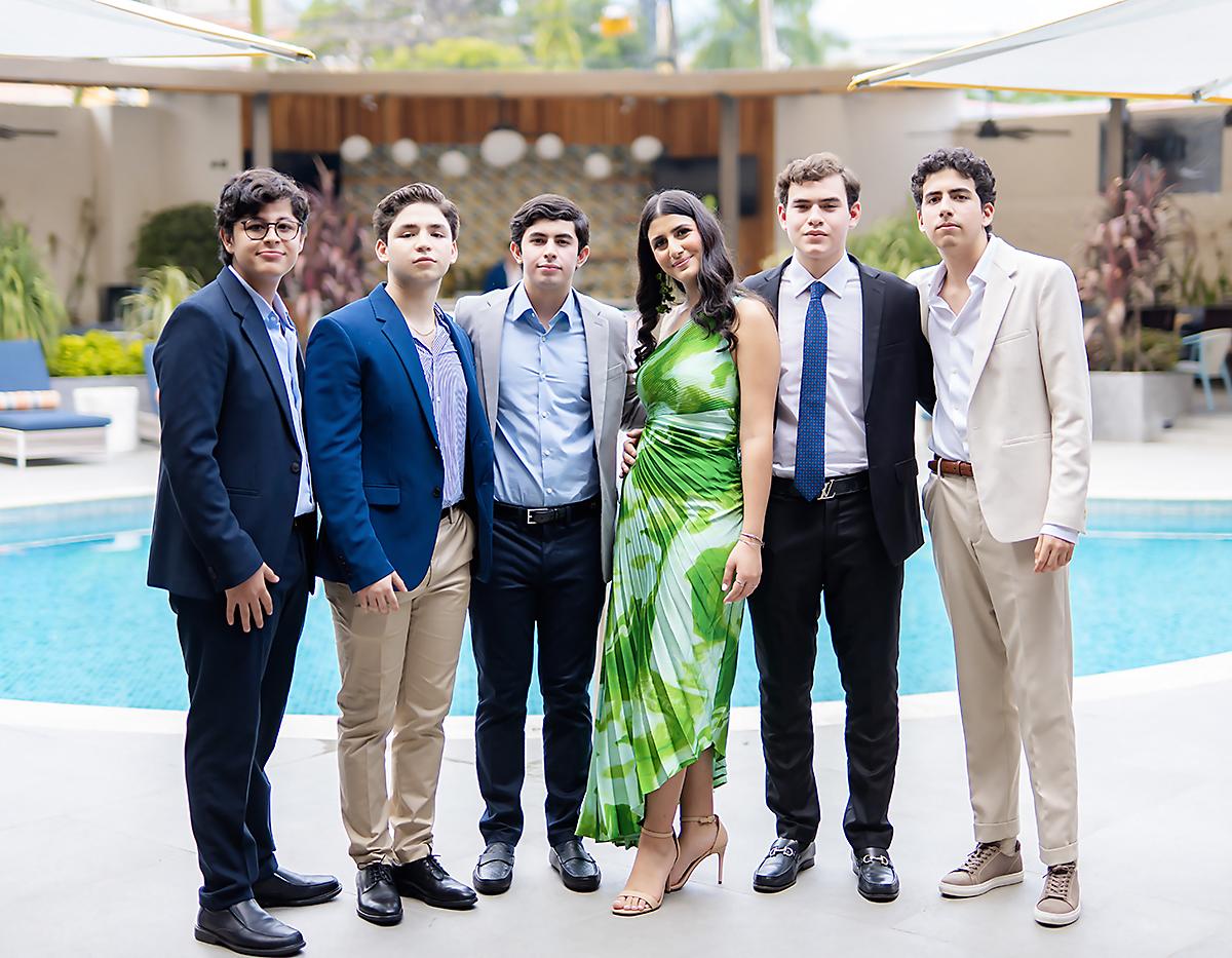 José Joaquín Rápalo, Gerardo Leiva, Luis Alvarado, Nayua Misleh, Jostin García y William Jerezano.
