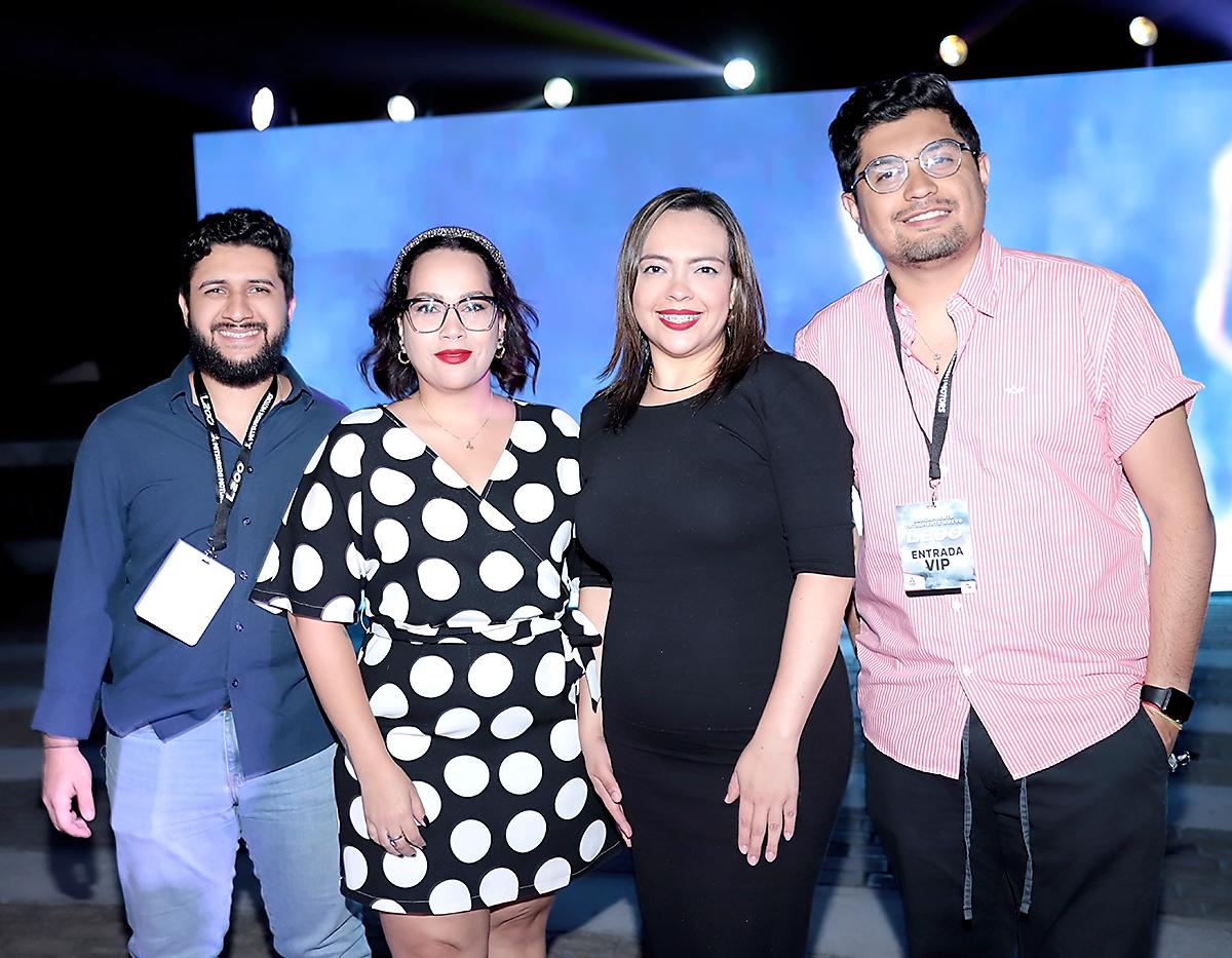 Rodolfo Solorzano, Aura Sasso, Alejandra Durón y Alejandro Zamora. 