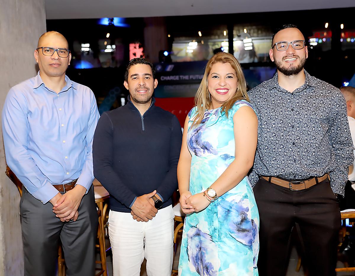 Neptalí Figueroa, Edmundo Pazzetti, Sindy Reyes y Óscar Herrera. 
