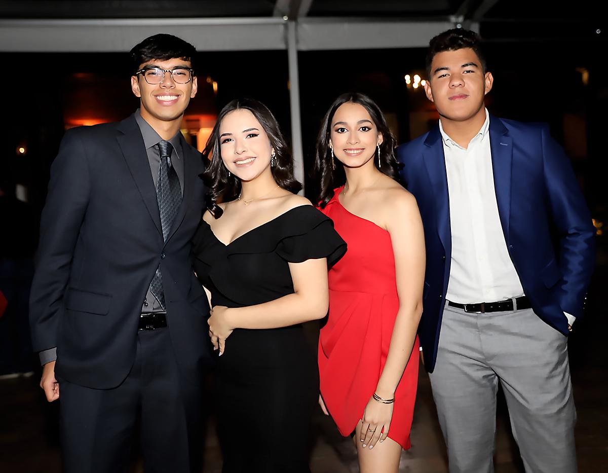 Gustavo Napky, Katherine Sabillon, Valeria Pineda y Diego Baquis