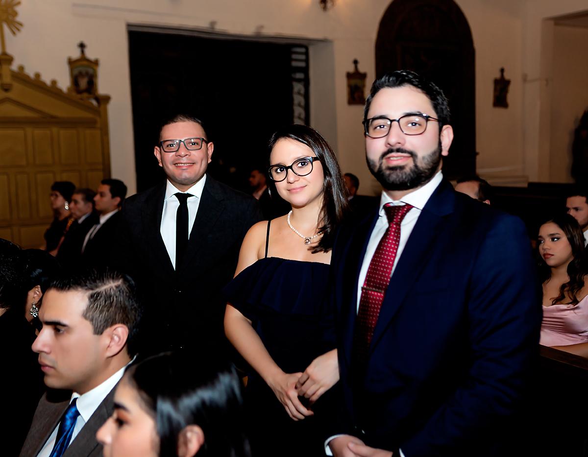 Darwin Álvarez, Sofía Reyes y Diego Tercero.