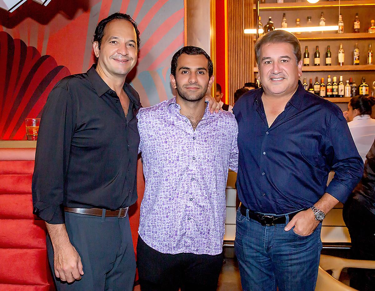 Eduardo Leiva, Tony Faraj y Antonio Garza.