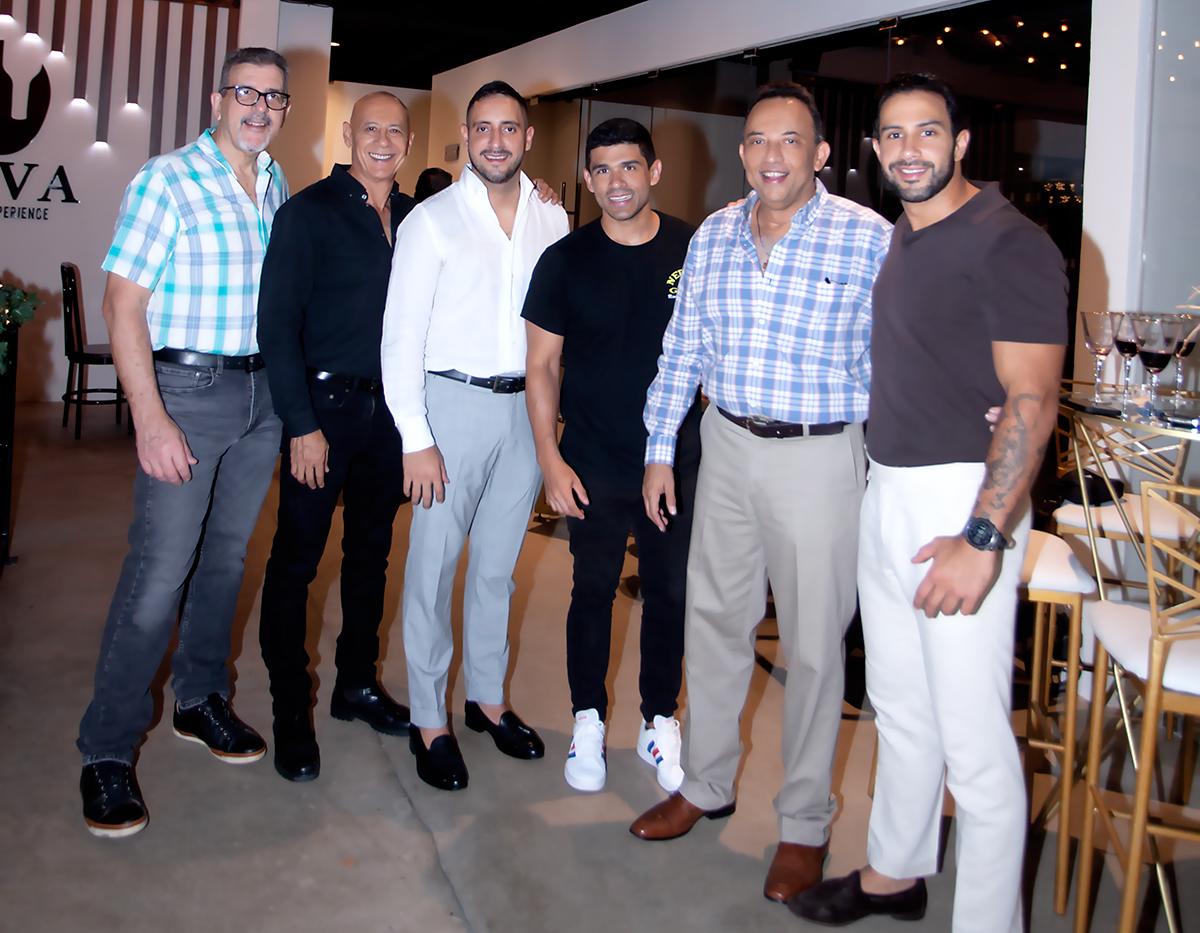Wilmer Oberholzer, Junio Marsan, Pablo Suazo, Luis Fernando Gómez, Evelio Rodríguez y Fernando Marsan.