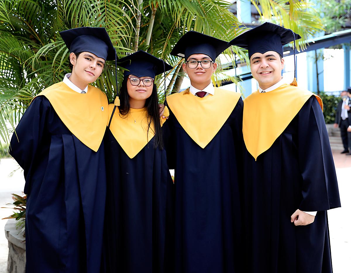 André Flores, Kevin Samayoa, Gabriel Elvir y Carlos Dubón