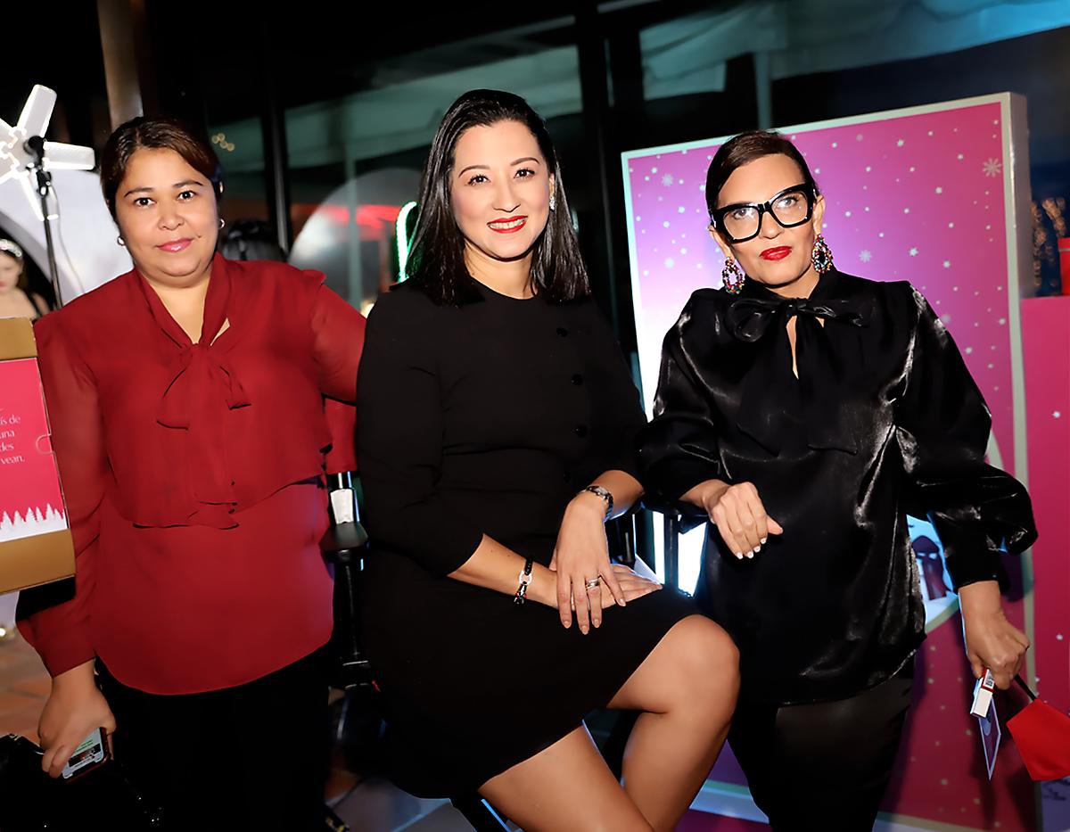 Brenda Ortez, Marisol de Pierrefeu y Blanca Bendeck