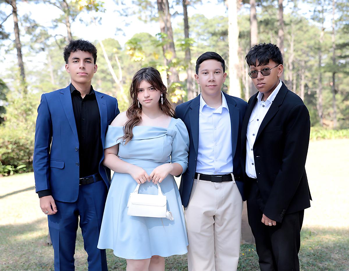 Engell Trejo, Ashley Green, Andreé Carmona y Miguel Mejía.